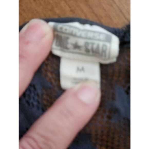 Converse One Star Medium Burnout Top Tank Gray Stars Lace - Picture 2 of 4